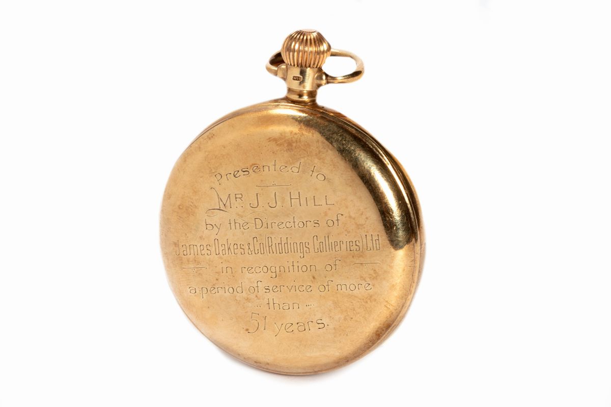 9 k gold pocket watch, England late 19th - early 20th century