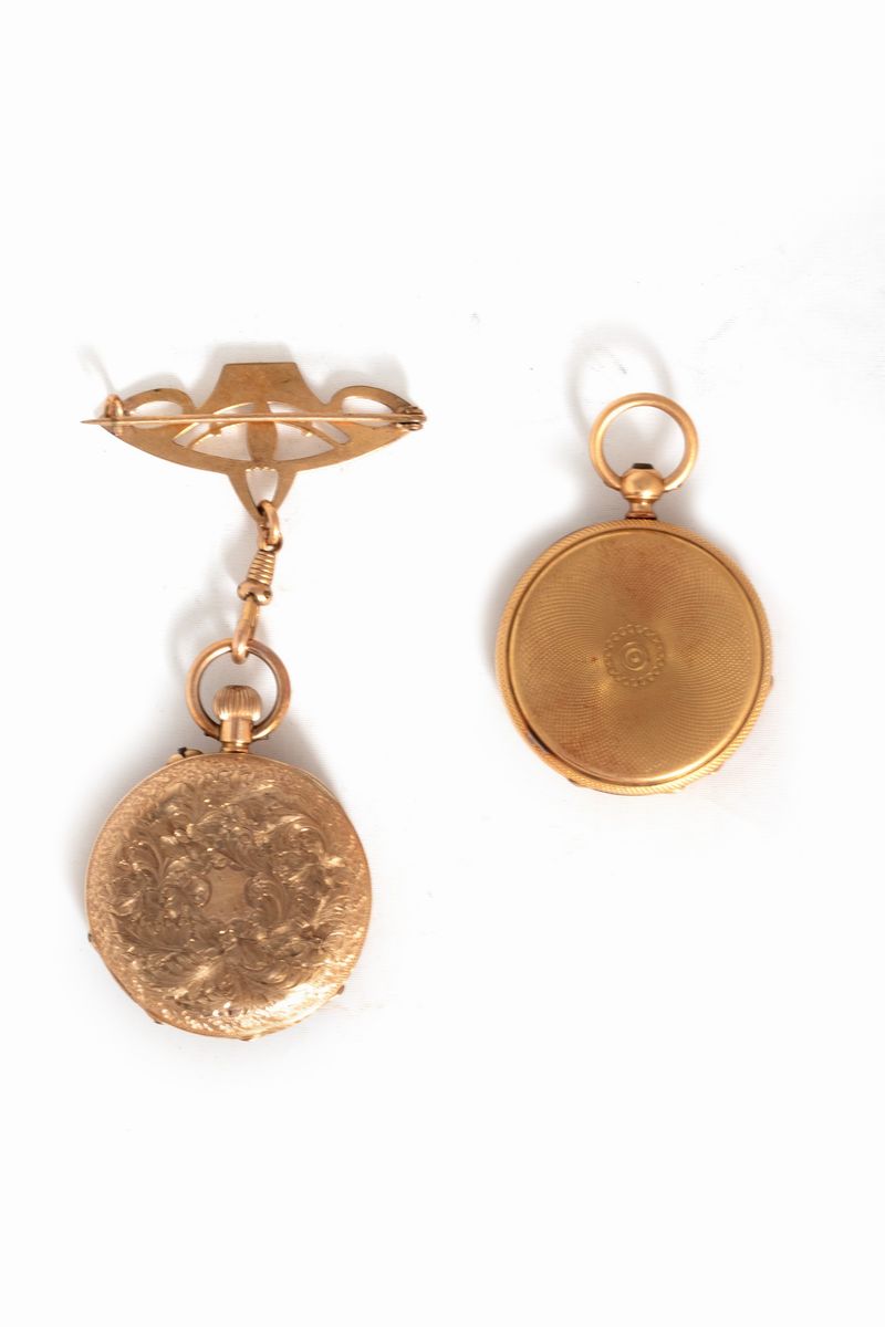 Due Orologi da Tasca in Oro, Secolo XIX