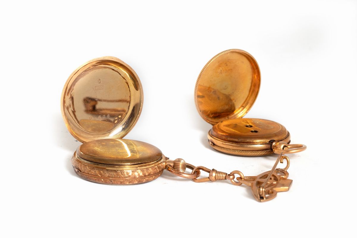 Due Orologi da Tasca in Oro, Secolo XIX