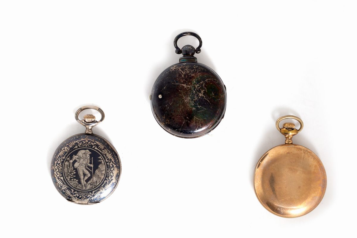 Lotto Composto da Tre Orologi da Tasca