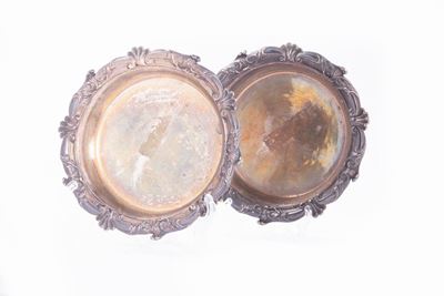 Coppia di Poggia Bottiglie in Argento, Francia Secolo XIX