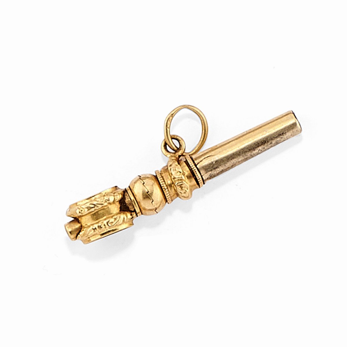 Quattordici chiavette da orologio in oro giallo e rosso 18K con ametista e corniola