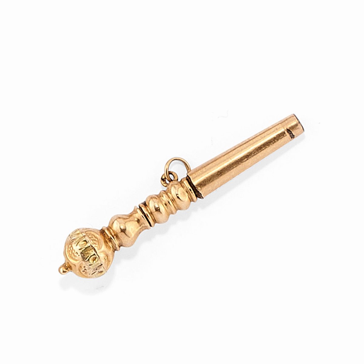 Quattordici chiavette da orologio in oro giallo e rosso 18K con ametista e corniola