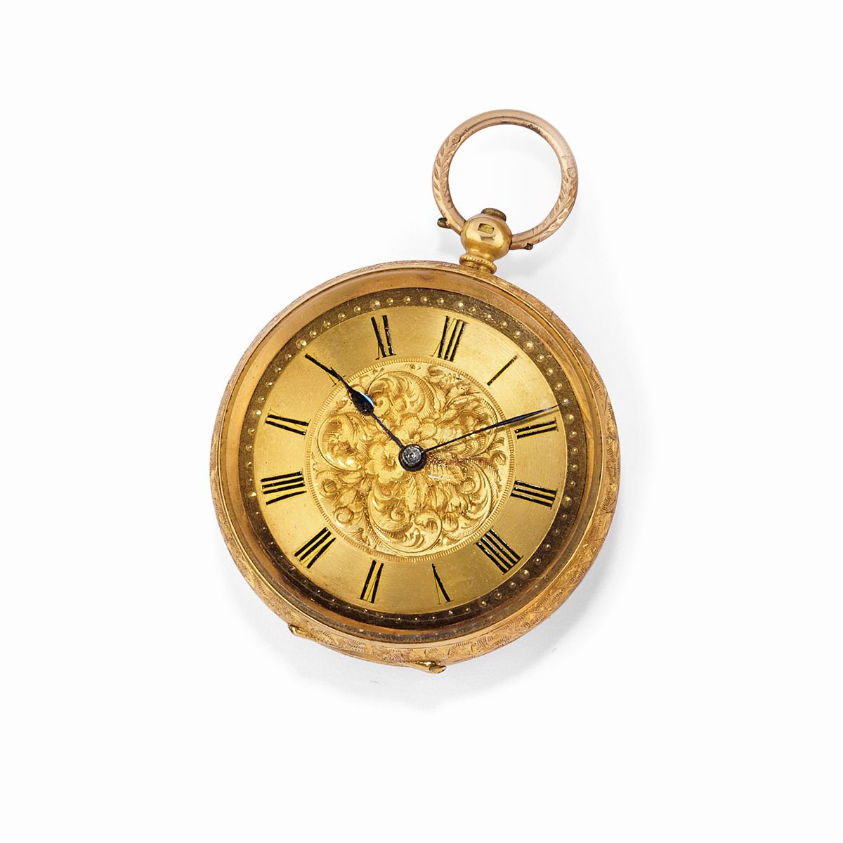 Quattro orologi da tasca in oro 12k, 14k e 18k
