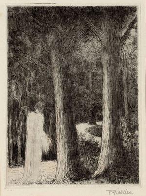 Woman in the woods