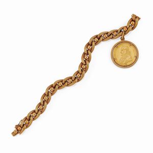  - A medal bracelet, circa 1950