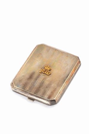  - Silver cigarette case, early 20th century