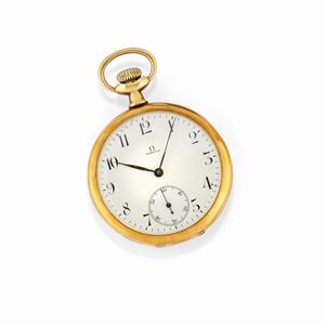 A 18k yellow gold wristwatch, Omega, defects