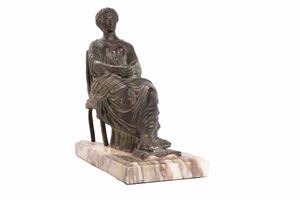 Scultura in bronzo raffigurante Agrippina, Napoli secolo XIX