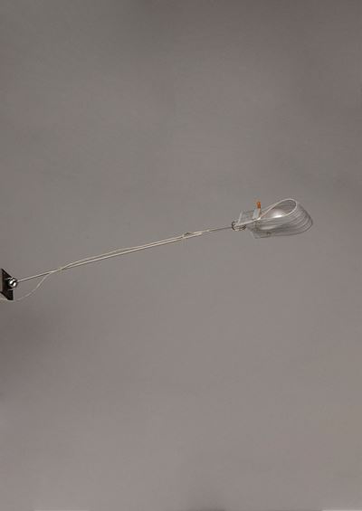 Lampada modello Los Minimalos Tres, acciaio inox e alluminio