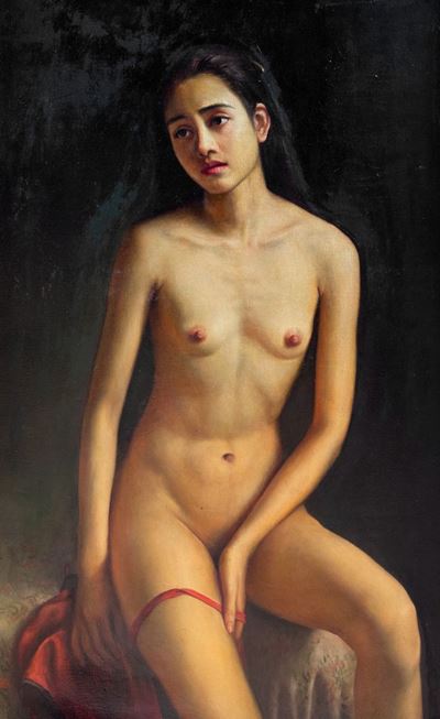 The Beginning, olio su tela, cm 116 x 73