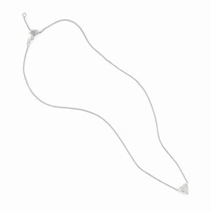  - Collana in oro bianco 18k e diamante