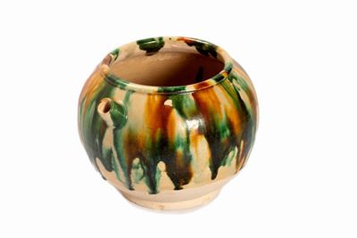 Versatoio in ceramica Sancai, Cina, Altezza 12 cm, Larghezza 16,5 cm