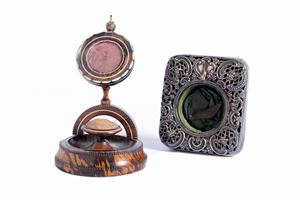  - Two watch holders, late 19th - early 20th century