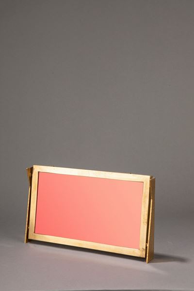 Portafoto, struttura in ottone dorato, circa 1950