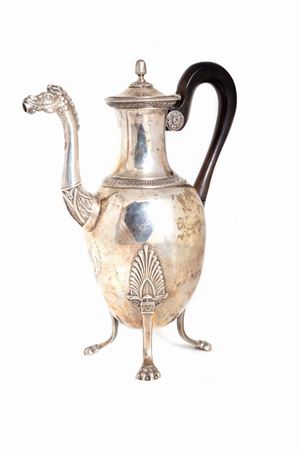  - Silver coffee pot, France 19th century