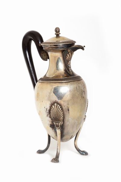 Caffettiera in Argento, Stile Impero, Parma Secolo XIX