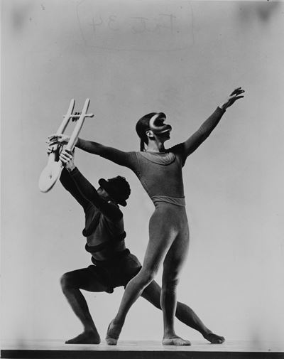Francisco Moncion e Nicholas Magallanes in Orpheus, stampa vintage alla gelatina ai sali d'argent...