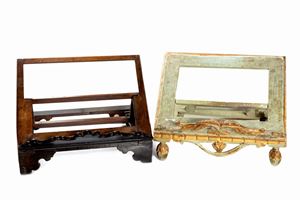  - Two wooden lecterns, 18th century