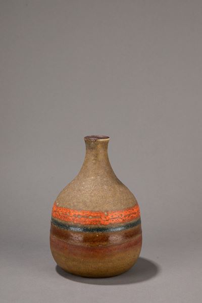 Bottiglia in ceramica smaltata