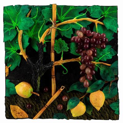 Passito di Pantelleria, poliuretano espanso, 40 x 40 cm, circa 1980