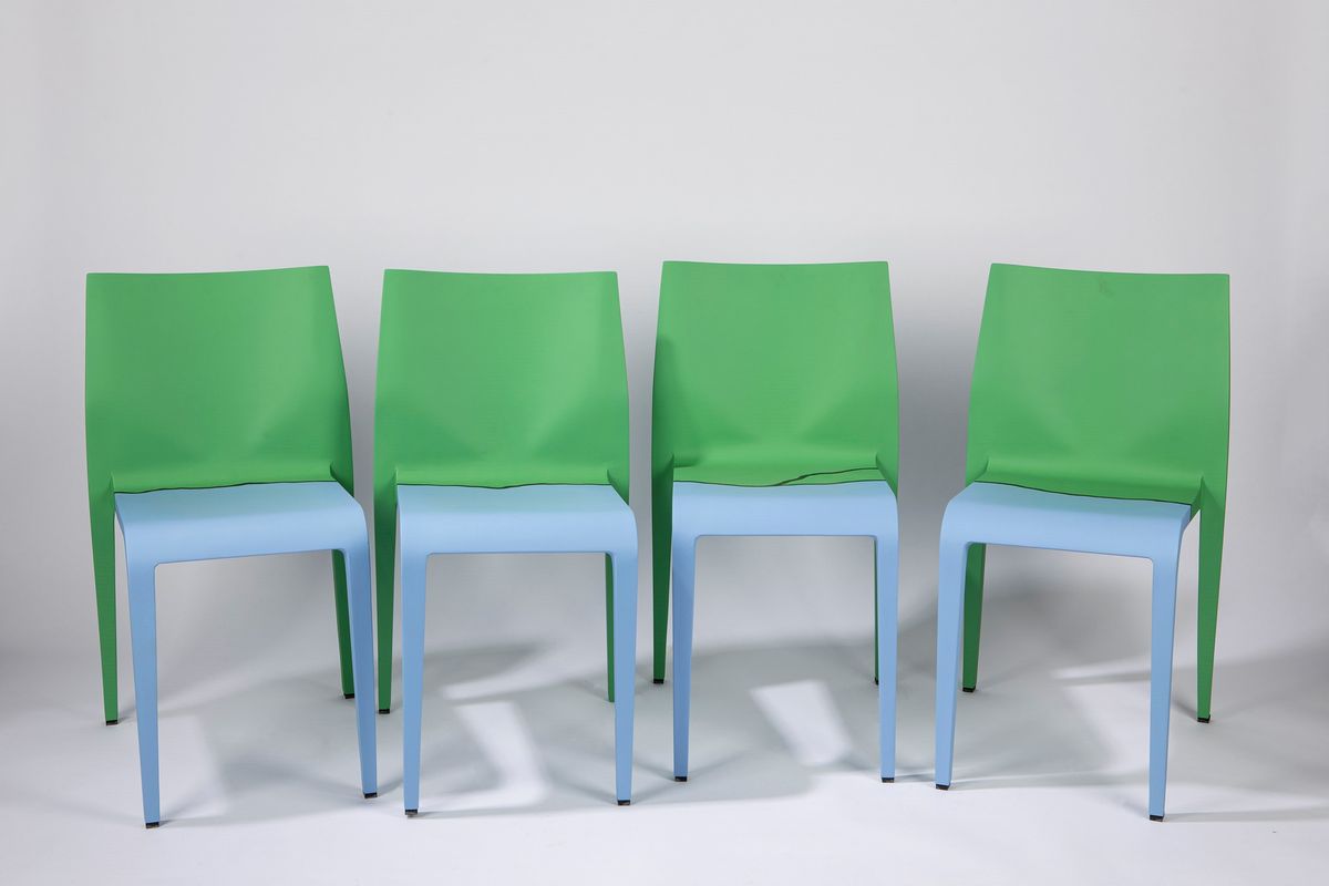 Michelangelo Pistoletto, Sedia “I Mediterranei”, acrilico su struttura di design, 2009