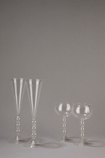 Set di bicchieri in vetro Pyrex, 2000 ca.
