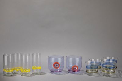 Set di 10 bicchieri in vetro soffiato, 1968