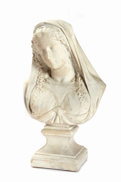 Scultura in Biscuit Raffigurante Vestale, Secolo XIX