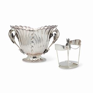 A silver ice bucket, Italy 20th Century