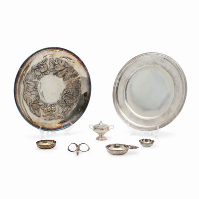 Argenteria italiana, Set di sette pezzi, XX secolo