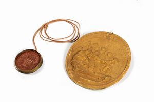  - Lot of two wax plaques, 18th - 19th centuries