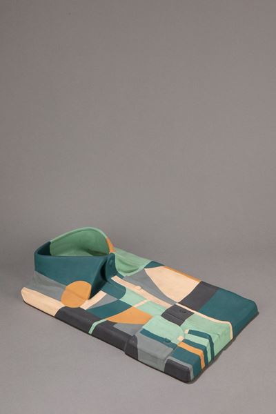 Alchimia, Scultura in gesso con forme geometriche dipinte a mano