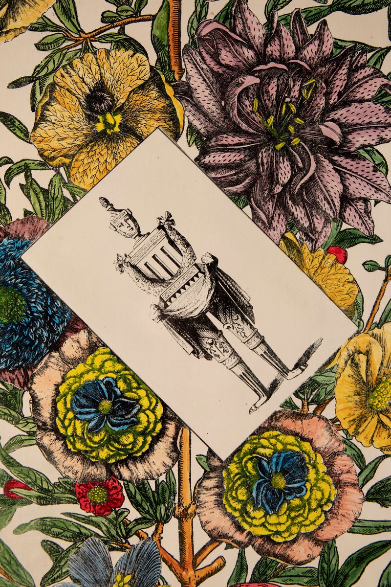 Piero Fornasetti - Set di pannelli decorativi con litografie policrome, 1950 ca.