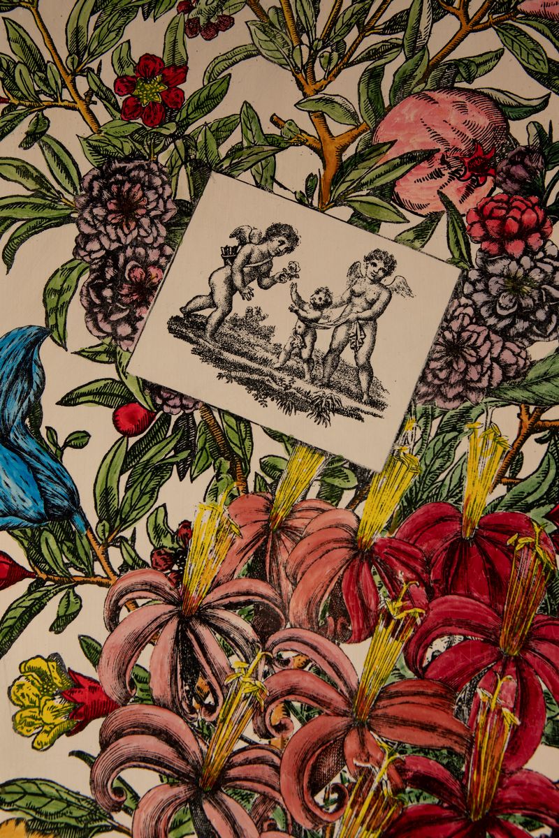 Piero Fornasetti - Set di pannelli decorativi con litografie policrome, 1950 ca.