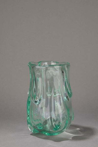 Vaso in vetro soffiato di Murano