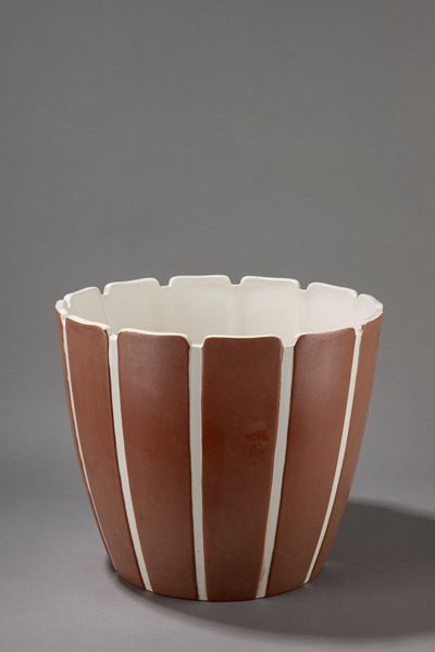 Cachepot in ceramica smaltata, circa 1940