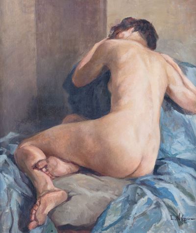 Nudo Femminile Sdraiato di Schiena