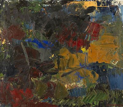 Senza titolo, olio su tela, 1955