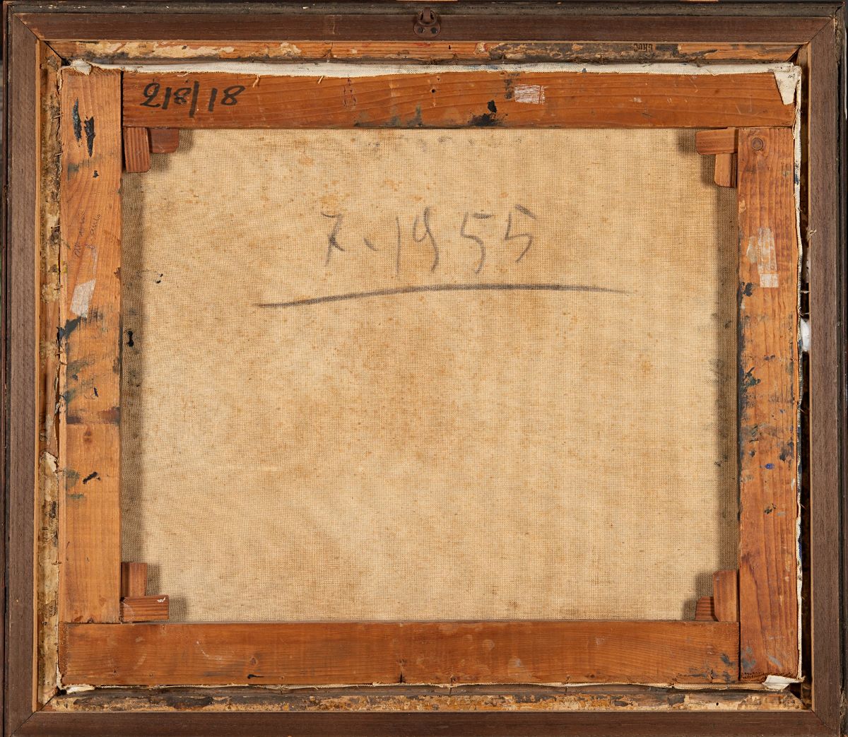 Alfredo Chighine - Senza titolo, olio su tela, 1955
