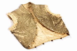 A fine embroidered gilet, 18th - 19th centuries