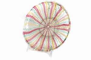  - Reticello glass plate, Murano 20th century