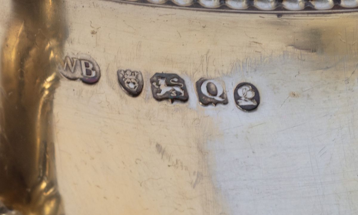 Coppa Biansata in Argento Dorato, Londra Giorgio III, 1811