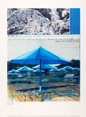 The umbrellas, joint project for Japan and Usa, 1991