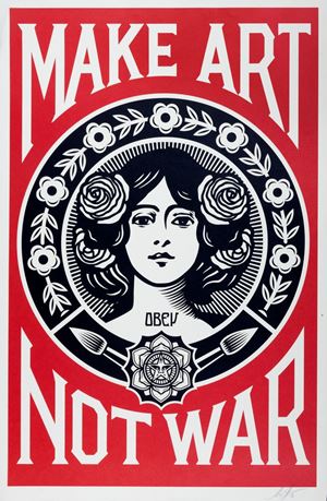 Obey (Fairey Shepard) - Make Art not War