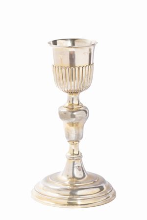  - Silver-plated metal chalice, 19th - 20th centuries