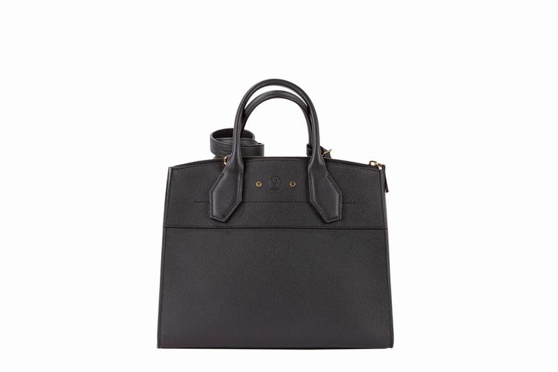 louis vuitton borsa nera lucida