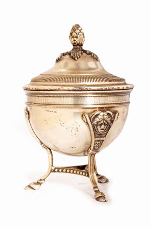  - Silver sugar bowl, 20th century