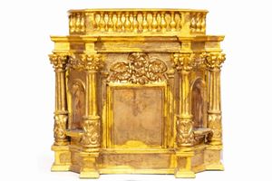  - Gilded wood tabernacle, 17th century