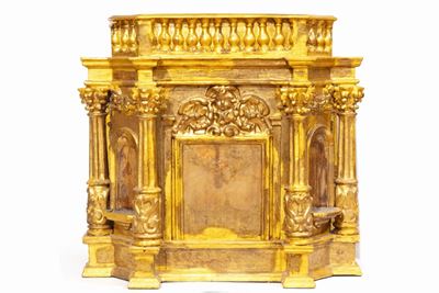 Tabernacolo in Legno Dorato, Secolo XVII
